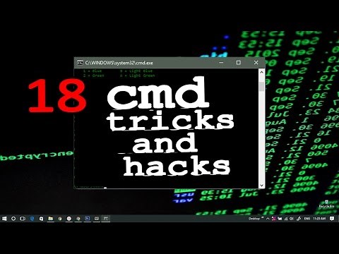 18 CMD Tips, Tricks and Hacks | CMD Tutorial for Beginners | Command Prompt | Windows 7/8/8.1/10