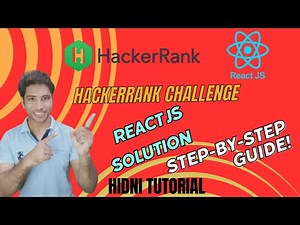 "React JS Solution" 😎 | "HackerRank Challenge" 🚀 | "Item List Manager " | "Step-by-Step Guide!