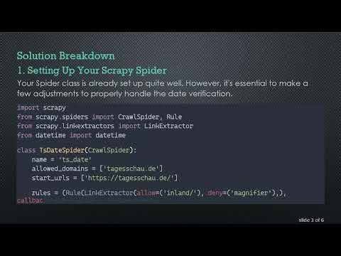 How to Crawl a Site from a Specific Date Onward?