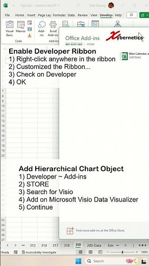 Create Hierarchical Chart in Excel Using Visio for Free - PART 1 - Excel Tips and Tricks