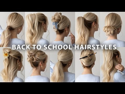 10 CUTE BACK TO SCHOOL HAIRSTYLES❤️