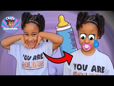 Cali Transforms into a Baby | Cali's Playhouse
