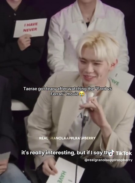 Taerae se emociona tras ver