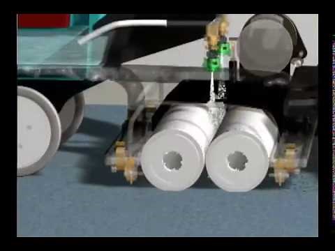 Tennant R3 with ReadySpace Commercial Walk Behind Carpet Extractor