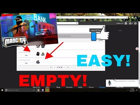HOW TO JOIN EMPTY SERVERS ON ROBLOX 2020