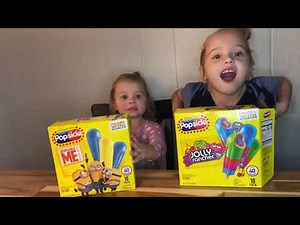 Popsicle taste testing #jollyrancher #minions #cold #chew #tastetesting #biteswithbaylor