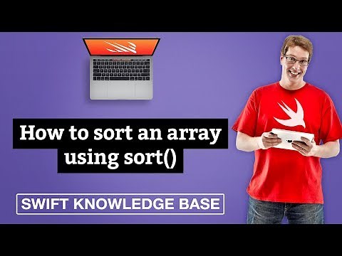 How to sort an array using sort() - free Swift example code and tips
