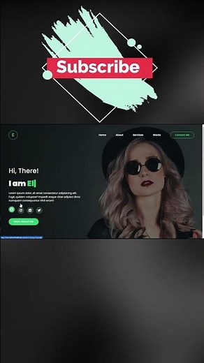 How to Create Personal Portfolio Website Using HTML and CSS and Vanila JavaScript | Portfolio