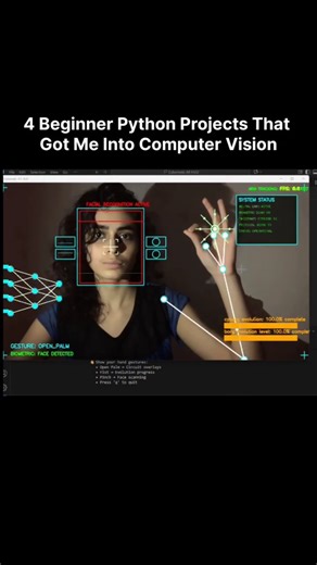 🔥⚡AI computer 💻 Vision Projects | Hand Tracking + Emotion Detection (Python OpenCV) CSE ai ml dl 😯😯