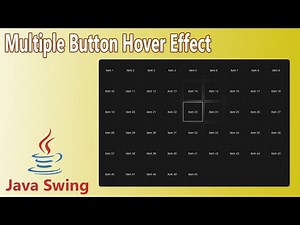 Java Swing - Multiple Button Hover Effect
