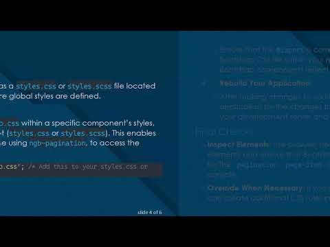 Styling Issues with ngb-pagination: Fixing Bootstrap CSS in Angular Apps