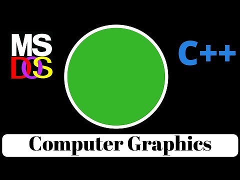 HOW TO DRAW CIRCLE AND COLOR IT IN C++ (COMPUTER GRAPHICS)