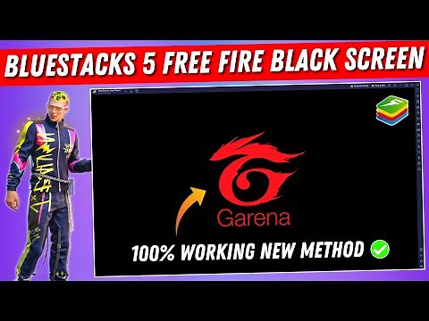 How to Fix Bluestacks 5 Free Fire Black Screen | Blue stacks 5 Black Screen Problem Solved