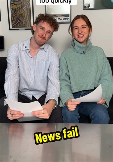 News Fail: TV Presenters Reacting Too Quickly