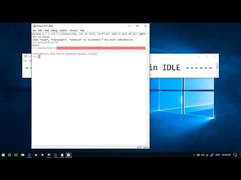 Start Coding in IDLE : Python Environments Setup - Tips & Tricks