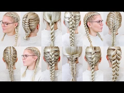 How To Braid Your Own Hair For Complete Beginners - 15 EASY Braids For Summer (FULL TALK THROUGH)