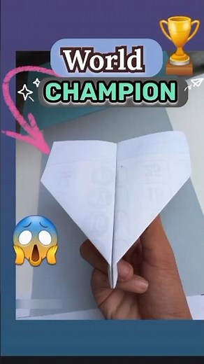 Make a WORLD CHAMPION Paper Plane Fastest& Easy_#paper_#diy