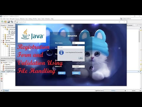 Java Tutorial | How to make User Registration Form with text files | Part 3 |Writing in File