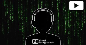 The Matrix digital rain video - Virtual Backgrounds