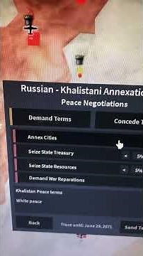 How to fully own a country after war in Roblox rise of nations #roblox #riseofnations #shorts #war