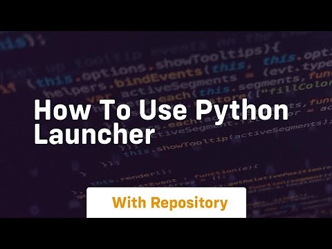 how to use python launcher