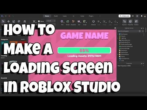 How to Make Loading Screen in Roblox Studio