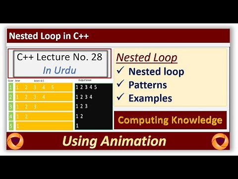 Shapes in C++ using Nested Loop || Nested for loop in C++ || Nested for loops