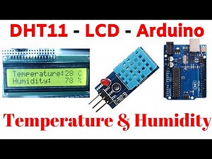 DHT11 Temperature and Humidity Sensor Module Arduino Code with LCD