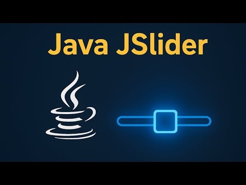 Java GUI: How to use JSlider in Java Swing | #8