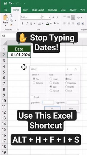 Auto-Date in Excel – One Shortcut You Must Know #exceltips #exceltutorial #exceltricks #excel
