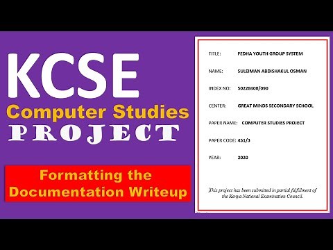 KCSE COMPUTER STUDIES PROJECT (451/3) - 2022
