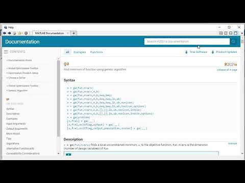 Genetic Algorithm Optimization Using Matlab
