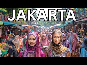 🇮🇩🚶‍♀️JAKARTA WALKING TOUR, INDONESIA 2025, 4K HDR