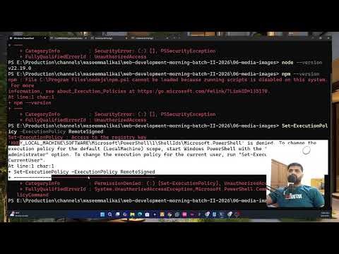 Running Scripts is Disabled on This System in Windows 11 | PowerShell NPM Not Working (Windows 11)
