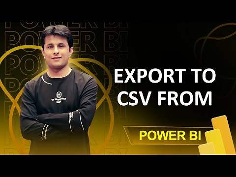 2.8 View Data and Export in CSV from Power BI Visuals | Power BI Tutorials for Beginners