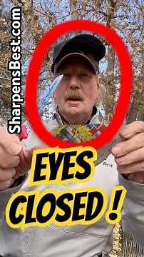 Sharpen a knife with Eyes Closed #shorts #edc