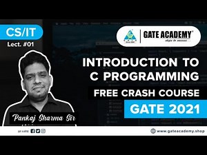 Introduction to C Programming By PS Sir | Free Crash Course | CS/IT | GATE 2021