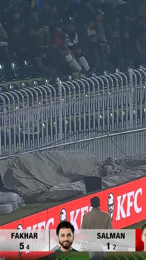 2️⃣5️⃣ in the final over! 🔥 A dose of Fakhar Zaman madness to finish the innings 🙌 📺 Watch live in the UK region, sign up now at https://live.pcb.com.pk #CricketKiJeet | #PAKvZIM | #BackTheBoysInGreen | Pakistan Cricket Team