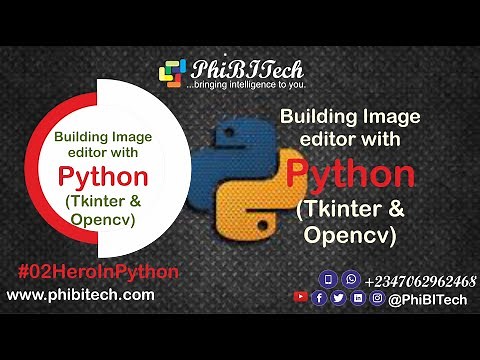 Photo Editing App with python (tkinter and OpenCV)