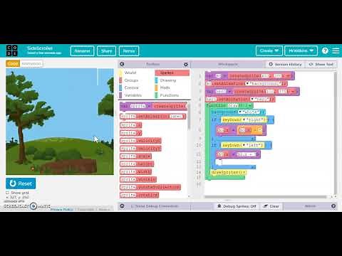 Game Lab - Side Scroller code.org Part 1