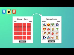 🧠 Build a Fun Memory Game with HTML, CSS & JavaScript – Step-by-Step!