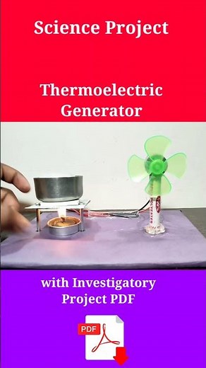 Physics project working model for class 12 | Thermoelectric Generator | #physicsworkingmodel