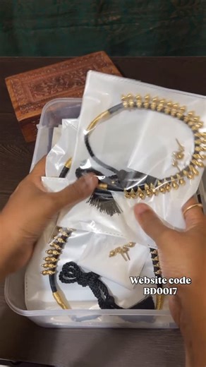 Spurthi Jewels on Instagram: "Website code BD0017 Huge stock arrived don’t miss. Website link in bio #blackdori"