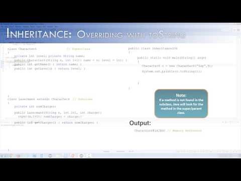 Inheritance 4 : Overriding with toString (Java)