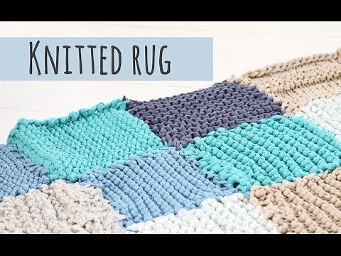 Knitted rug tutorial, make your own rug