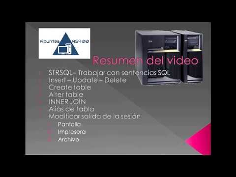 TUTORIAL COMO UTILIZAR DB2 SQL DEL AS400 ESPAÑOL