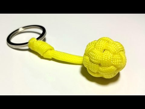 Unique and easiest way to make a Globe Knot Key Fob. UNCUT. [ by ParacordKnots]