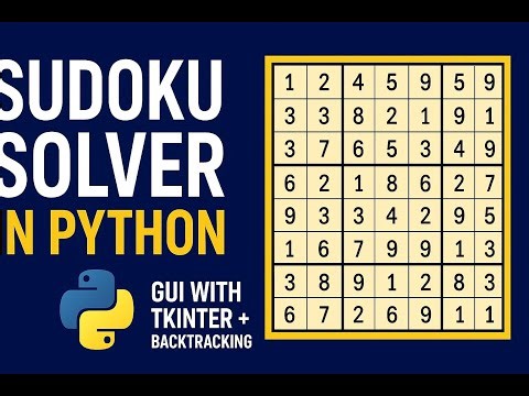 How To Create a Sudoku Solver using Python