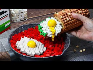 The Perfect Italian Breakfast Shakshuka Egg Sandwich Hack MUST TRY Recipe | LEGO Cooking ASMR