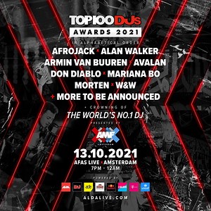 Ravers of the night, join us and DJ Mag for the Top 100 DJs Awards 2021. Presented by AMF and taking place at AFAS Live in Amsterdam on 13 October, this smaller event will go ahead during ADE in line with government guidelines. Witnessing the crowning of the No.1 DJ and featuring (in alphabetical order) Afrojack, Alan Walker, Armin van Buuren, Avalan, Don Diablo, Mariana BO, MORTEN and W&W with more to be announced, you don’t want to miss this! Tickets will be on sale from 4 October at 16:00 CES